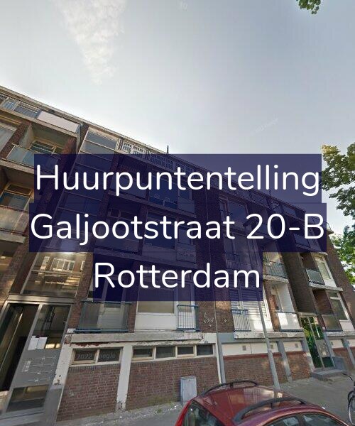 Foto gevel Huurpuntentelling voor Galjootstraat 20-B, Rotterdam