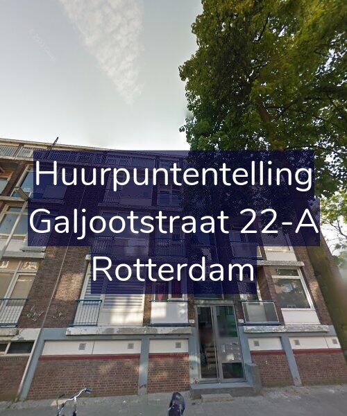 Foto gevel Huurpuntentelling voor Galjootstraat 22-A, Rotterdam