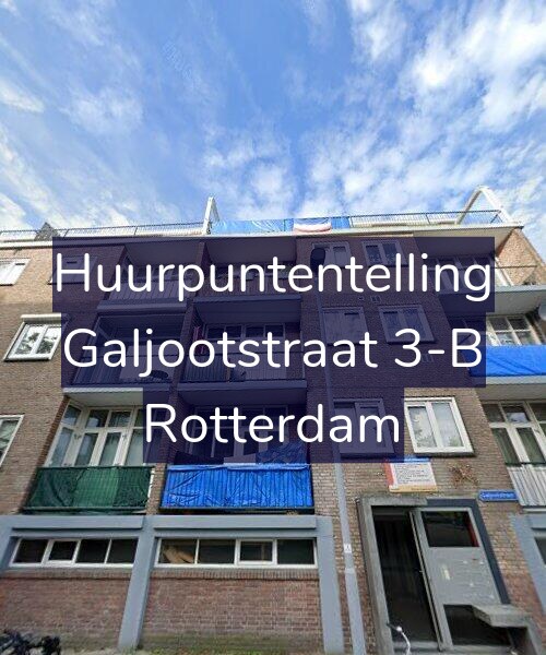 Foto gevel Huurpuntentelling voor Galjootstraat 3-B, Rotterdam