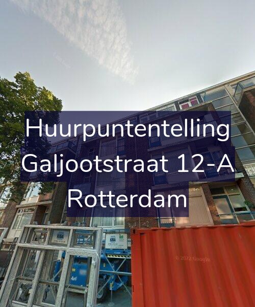 Foto gevel Huurpuntentelling voor Galjootstraat 12-A, Rotterdam