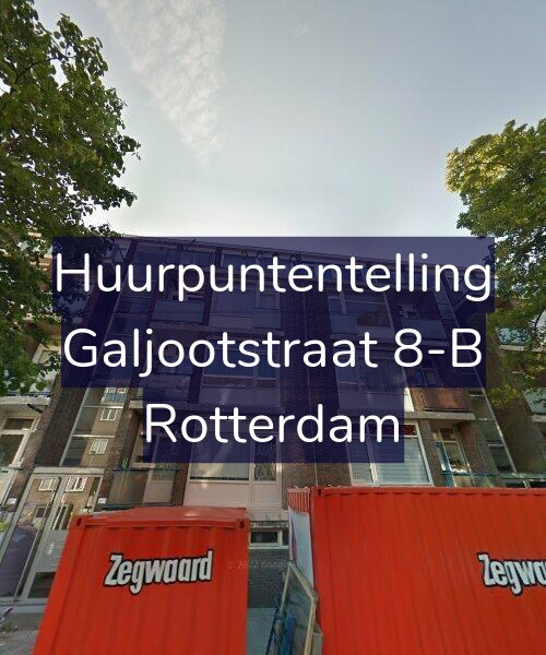 Foto gevel Huurpuntentelling voor Galjootstraat 8-B, Rotterdam