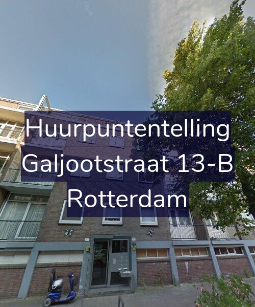 Foto gevel Huurpuntentelling voor Galjootstraat 13-B, Rotterdam