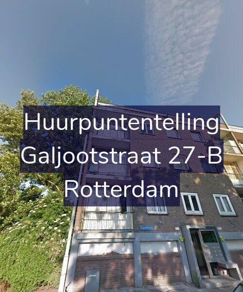 Foto gevel Huurpuntentelling voor Galjootstraat 27-B, Rotterdam