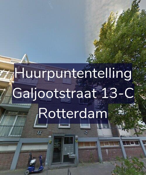 Foto gevel Huurpuntentelling voor Galjootstraat 13-C, Rotterdam