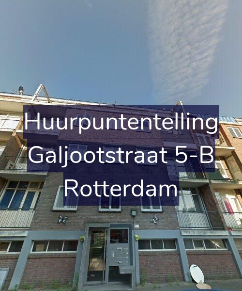 Foto gevel Huurpuntentelling voor Galjootstraat 5-B, Rotterdam