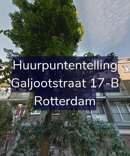 Foto gevel Huurpuntentelling voor Galjootstraat 17-B, Rotterdam