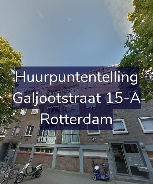 Foto gevel Huurpuntentelling voor Galjootstraat 15-A, Rotterdam