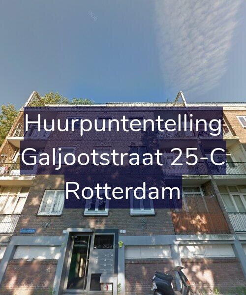 Foto gevel Huurpuntentelling voor Galjootstraat 25-C, Rotterdam