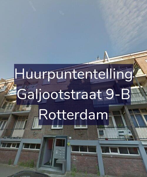 Foto gevel Huurpuntentelling voor Galjootstraat 9-B, Rotterdam