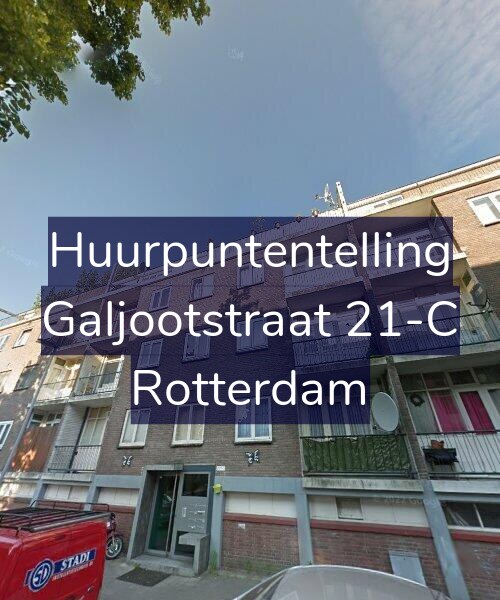 Foto gevel Huurpuntentelling voor Galjootstraat 21-C, Rotterdam