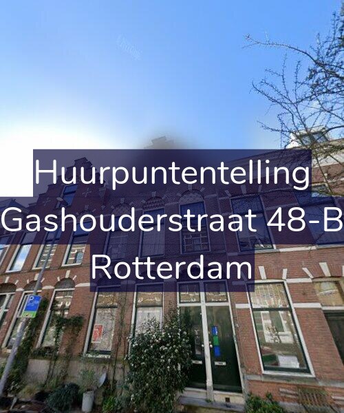 Foto gevel Huurpuntentelling voor Gashouderstraat 48-B, Rotterdam