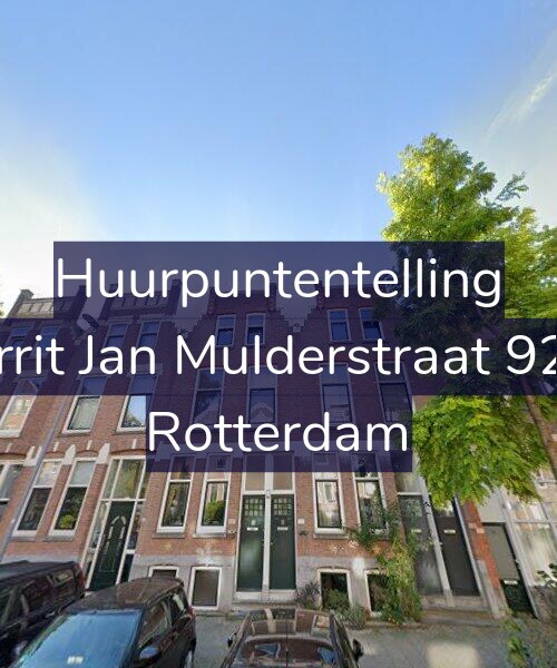 Foto gevel Huurpuntentelling voor Gerrit Jan Mulderstraat 92-B, Rotterdam