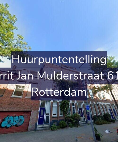 Foto gevel Huurpuntentelling voor Gerrit Jan Mulderstraat 61-B, Rotterdam