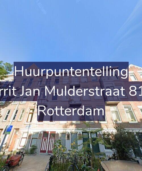 Foto gevel Huurpuntentelling voor Gerrit Jan Mulderstraat 81-B, Rotterdam