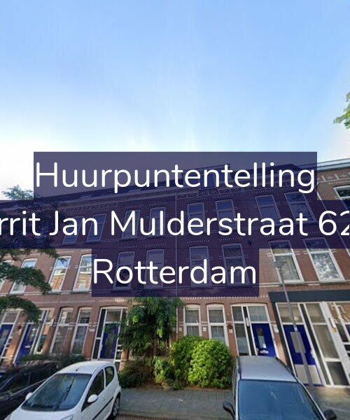 Foto gevel Huurpuntentelling voor Gerrit Jan Mulderstraat 62-B, Rotterdam