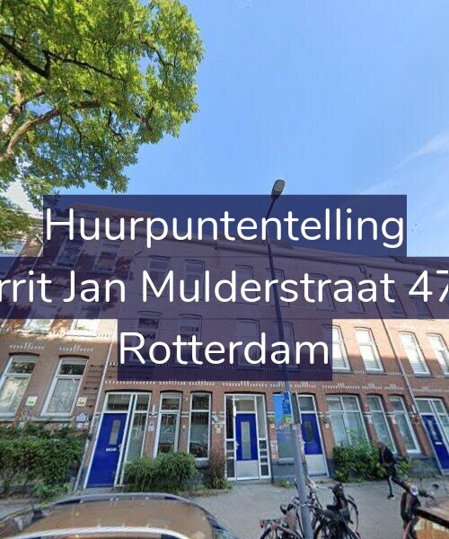 Foto gevel Huurpuntentelling voor Gerrit Jan Mulderstraat 47-B, Rotterdam