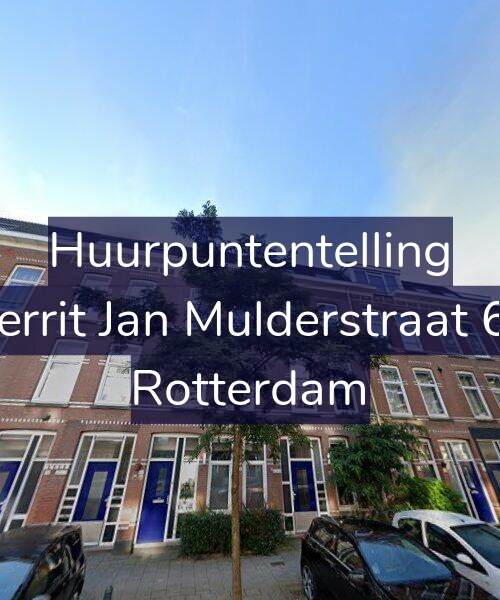 Foto gevel Huurpuntentelling voor Gerrit Jan Mulderstraat 60, Rotterdam