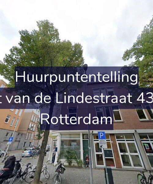 Foto gevel Huurpuntentelling voor Gerrit van de Lindestraat 43-A01, Rotterdam