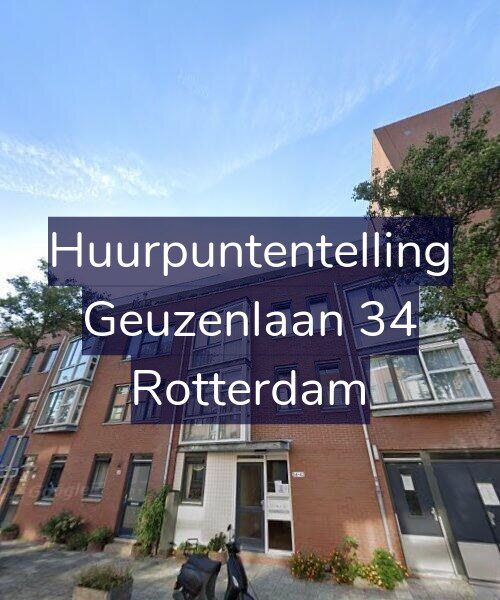 Foto gevel Huurpuntentelling voor Geuzenlaan 34, Rotterdam