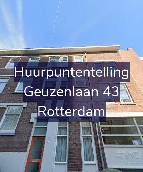 Foto gevel Huurpuntentelling voor Geuzenlaan 43, Rotterdam