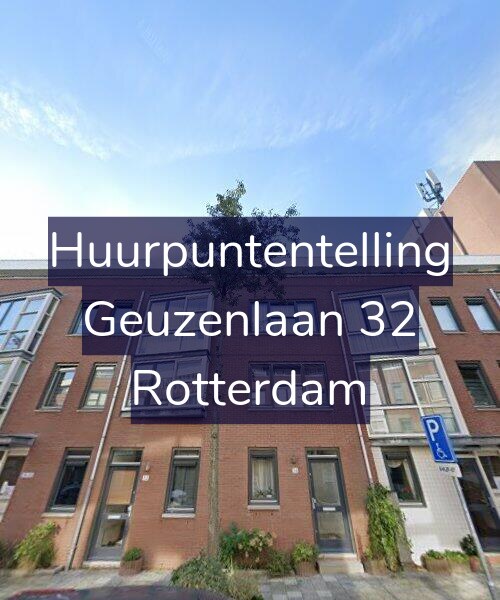 Foto gevel Huurpuntentelling voor Geuzenlaan 32, Rotterdam
