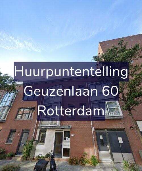 Foto gevel Huurpuntentelling voor Geuzenlaan 60, Rotterdam