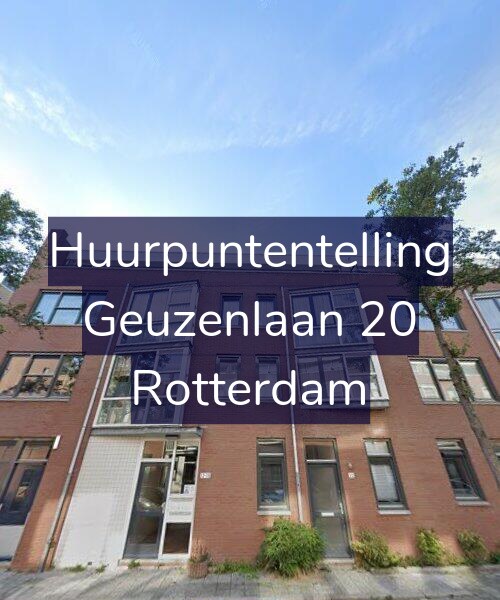 Foto gevel Huurpuntentelling voor Geuzenlaan 20, Rotterdam