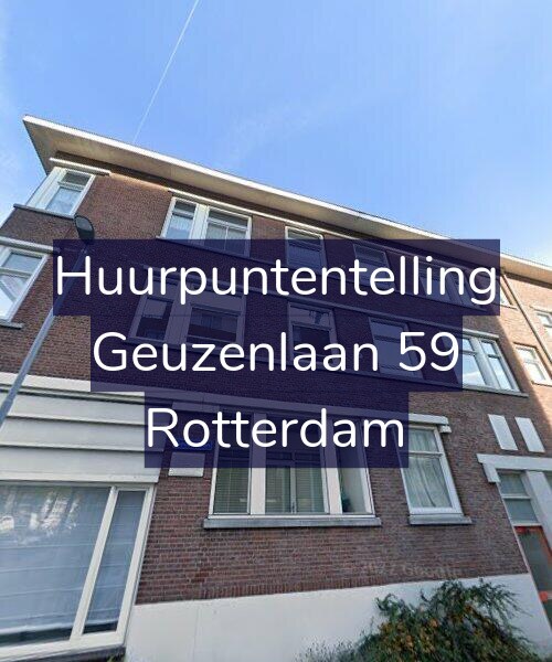Foto gevel Huurpuntentelling voor Geuzenlaan 59, Rotterdam