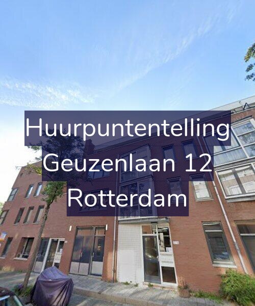 Foto gevel Huurpuntentelling voor Geuzenlaan 12, Rotterdam