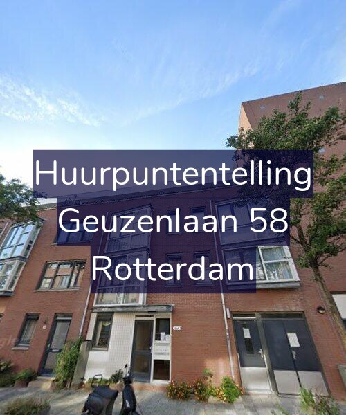 Foto gevel Huurpuntentelling voor Geuzenlaan 58, Rotterdam