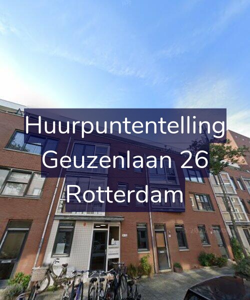 Foto gevel Huurpuntentelling voor Geuzenlaan 26, Rotterdam