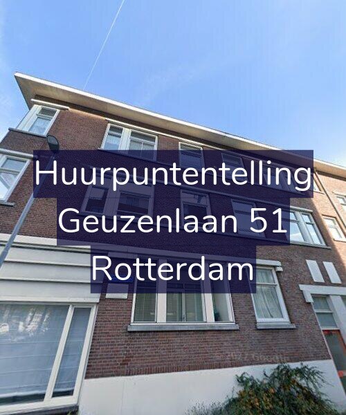 Foto gevel Huurpuntentelling voor Geuzenlaan 51, Rotterdam