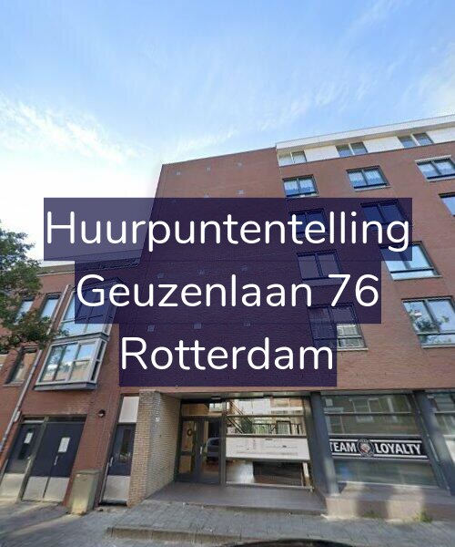 Foto gevel Huurpuntentelling voor Geuzenlaan 76, Rotterdam