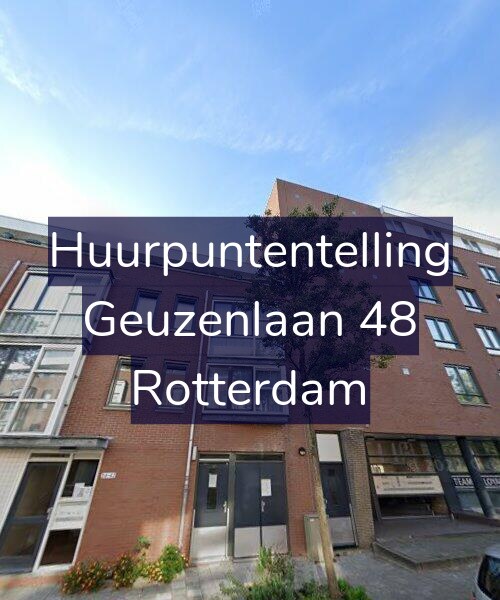 Foto gevel Huurpuntentelling voor Geuzenlaan 48, Rotterdam