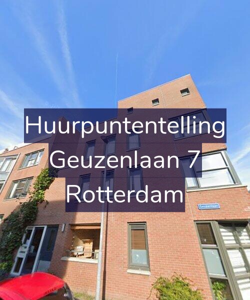 Foto gevel Huurpuntentelling voor Geuzenlaan 7, Rotterdam