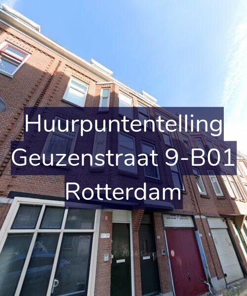 Foto gevel Huurpuntentelling voor Geuzenstraat 9-B01, Rotterdam