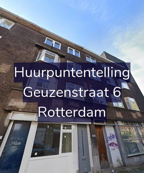 Foto gevel Huurpuntentelling voor Geuzenstraat 6, Rotterdam