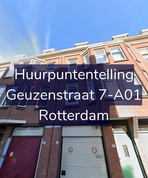 Foto gevel Huurpuntentelling voor Geuzenstraat 7-A01, Rotterdam