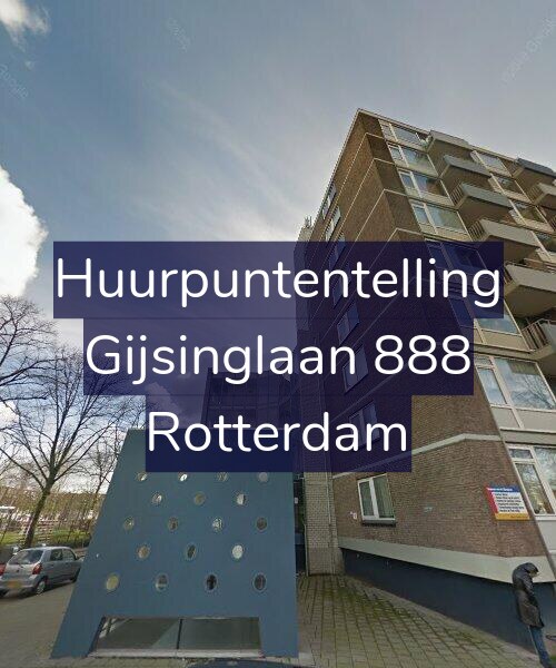 Foto gevel Huurpuntentelling voor Gijsinglaan 888, Rotterdam