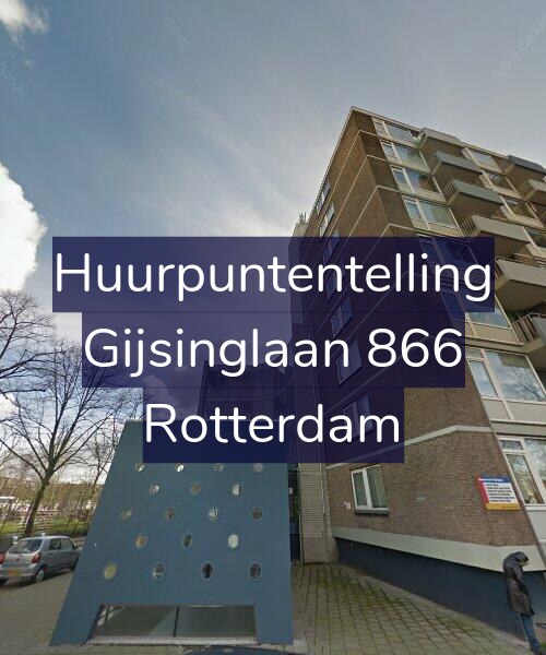 Foto gevel Huurpuntentelling voor Gijsinglaan 866, Rotterdam
