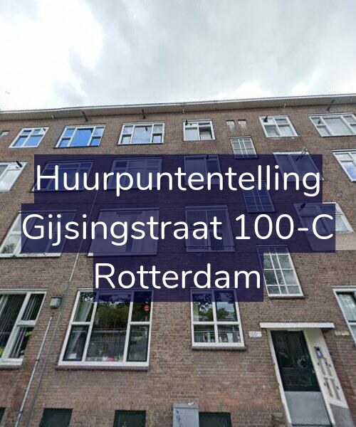 Foto gevel Huurpuntentelling voor Gijsingstraat 100-C, Rotterdam