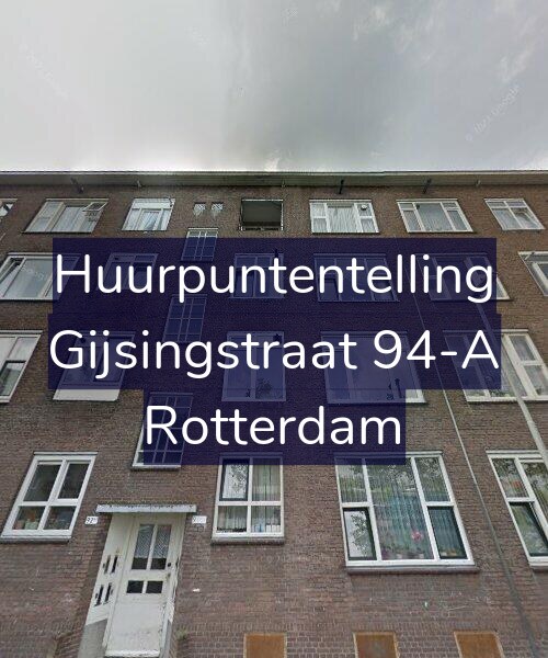 Foto gevel Huurpuntentelling voor Gijsingstraat 94-A, Rotterdam
