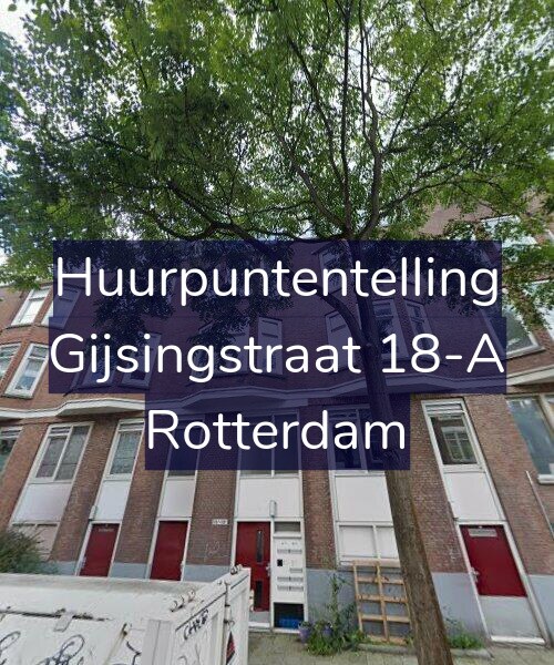 Foto gevel Huurpuntentelling voor Gijsingstraat 18-A, Rotterdam
