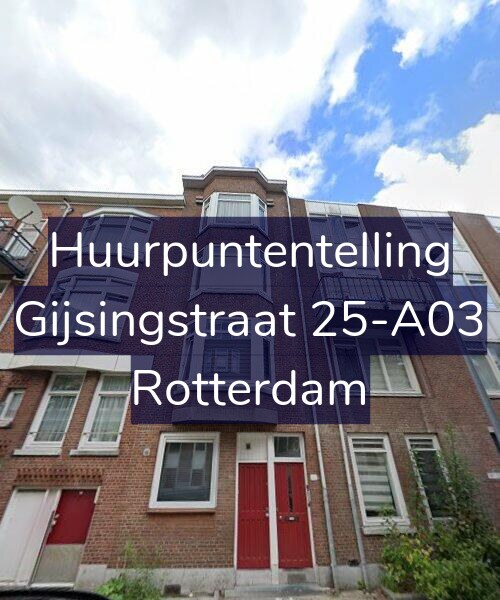 Foto gevel Huurpuntentelling voor Gijsingstraat 25-A03, Rotterdam