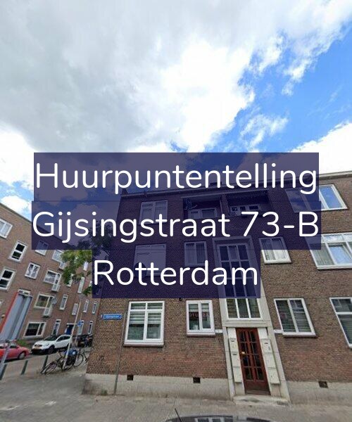 Foto gevel Huurpuntentelling voor Gijsingstraat 73-B, Rotterdam