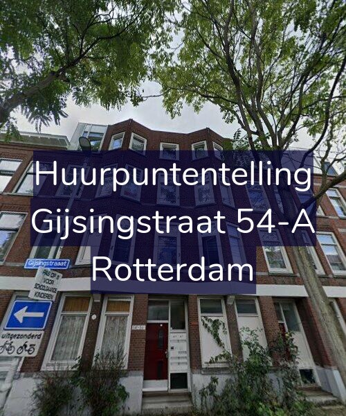 Foto gevel Huurpuntentelling voor Gijsingstraat 54-A, Rotterdam
