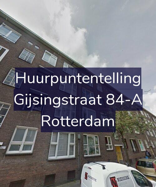 Foto gevel Huurpuntentelling voor Gijsingstraat 84-A, Rotterdam