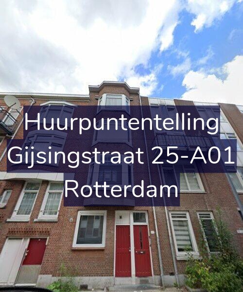 Foto gevel Huurpuntentelling voor Gijsingstraat 25-A01, Rotterdam