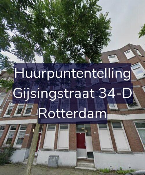 Foto gevel Huurpuntentelling voor Gijsingstraat 34-D, Rotterdam