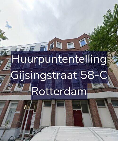 Foto gevel Huurpuntentelling voor Gijsingstraat 58-C, Rotterdam